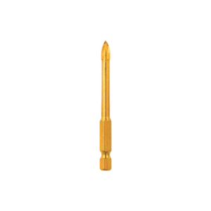 Hex Shank Cross Tip Glass Drill Bit