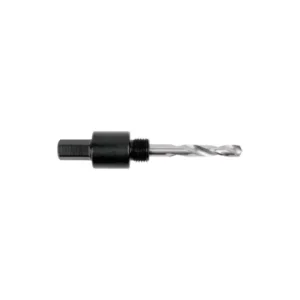 Hex shank arbor with pilot drill bit for bi metal hole saws