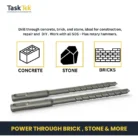 sds plus masonry drill bits concrete brick stone multiple sizes heavy duty