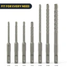 SDS Plus carbide masonry drill bits in various sizes designed for heavy duty use in concrete and masonry applications scaled.