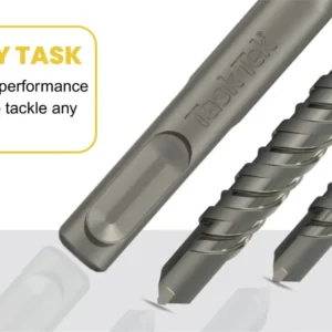 High-performance TaskTek drill bits for wood, metal, and masonry