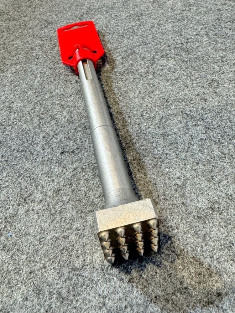 SDS-Max bush hammer for concrete surface texturing